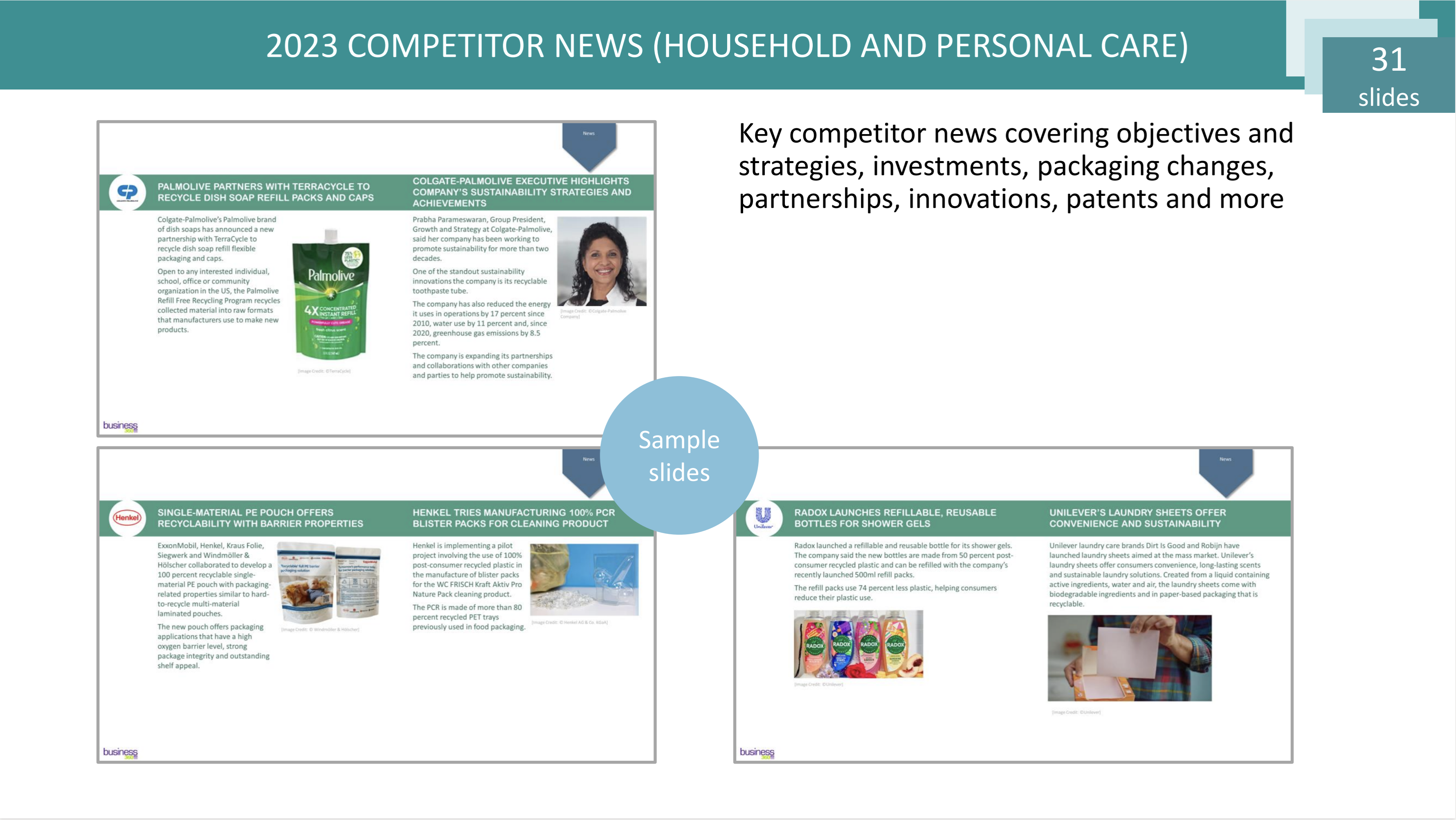 COMPETITOR NEWS (HOUSEHOLD AND PERSONAL CARE)